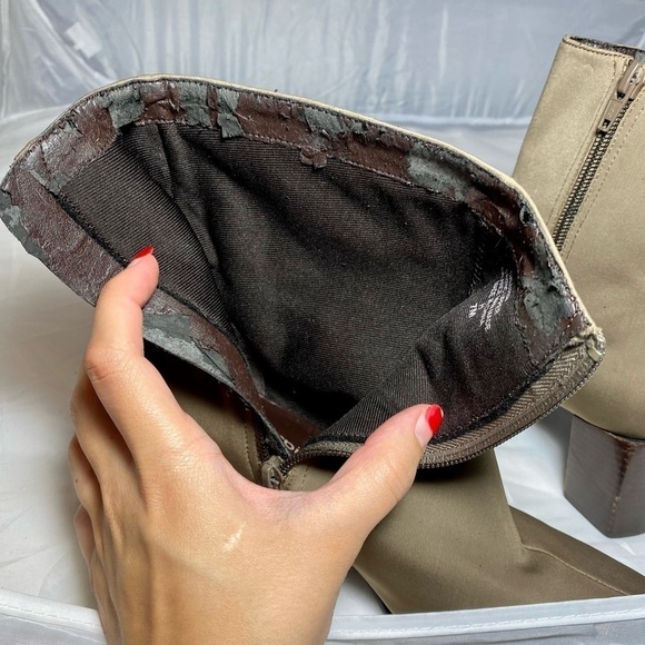 Easy spirit baldwin square toe taupe ankle booties size 7 - Picture 8 of 11